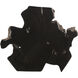Wyatt 31 X 28 inch Black / Dark Brown Side Table